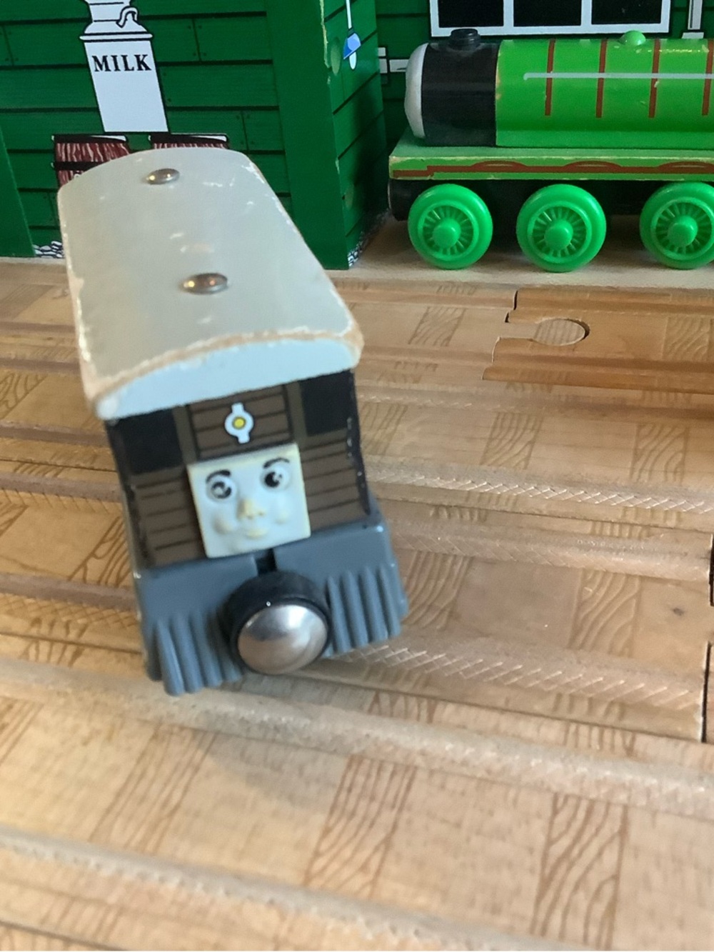 Toby Tram Engine Thomas the Train Wooden Railway Friends 1996 Learning Curve